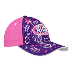 Hot Rod Princess Youth Hat in Purple and Pink - Angled Right Side View