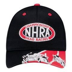 NHRA Little Racer Toddler Hat in Black - Front View