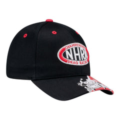 NHRA Little Racer Toddler Hat in Black - Front Right View