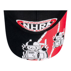NHRA Little Racer Toddler Hat in Black - Top View