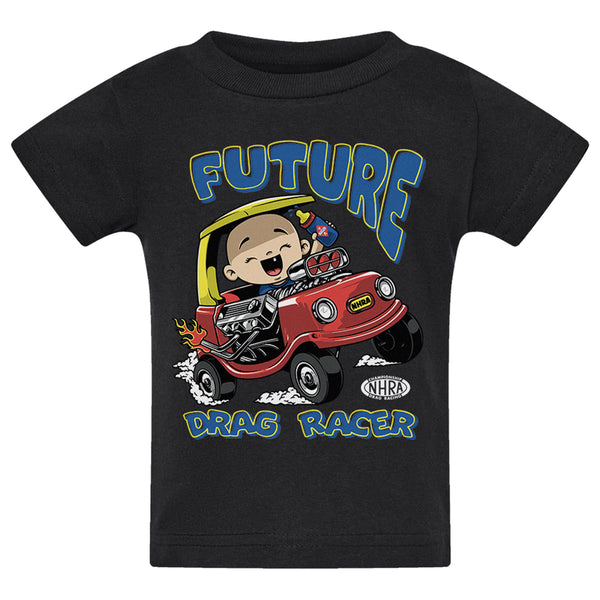 Infant Future Drag Racer T-Shirt In Black - Front View