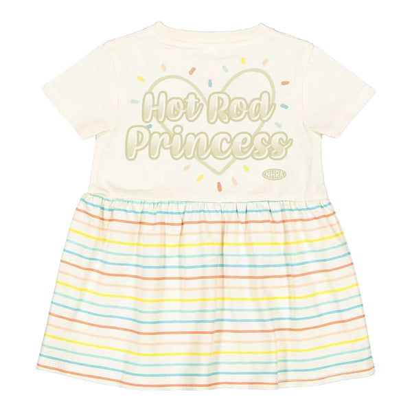 Infant NHRA Hot Rod Princess Yellow Dress In Yellow - Front View