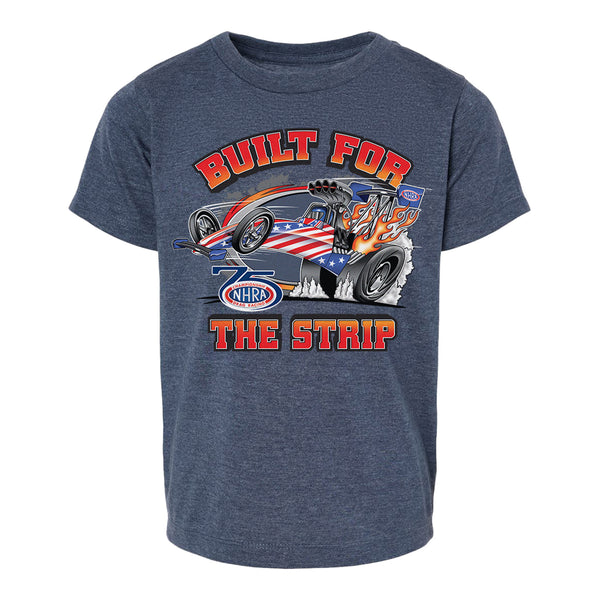 Built For The Strip Toddler T-Shirt In Blue - Front View