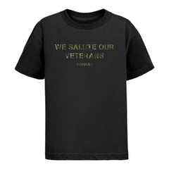 Youth We Salute Our Veterans T-Shirt - Front View