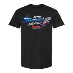 2026 Austin Prock Back to Back World Champion Shirt in black - front view