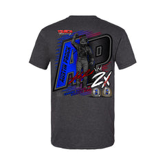 Austin Prock 2026 2x Champ Ring Shirt In Grey - Back View