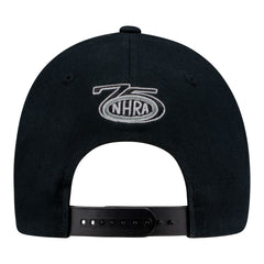 Leah Pruett Green Flatbill Snapback Hat In Black & Green - Back View