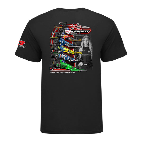 Leah Pruett 2023 Dragster T-Shirt in Black - Back View