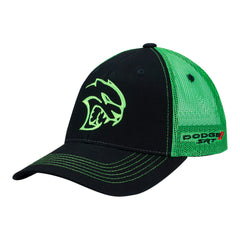 Matt Hagan TSR Hellcat Hat In Black & Green - Angled Left Side View