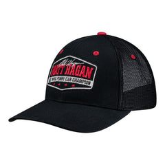 Matt Hagan 4X Funny Car Champ Flex-Fit Hat In Black & Red - Angled Left Side View
