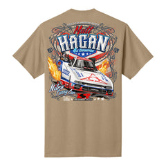 Matt Hagan 2026 Patriotic Shirt in brown - back view