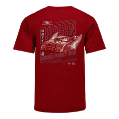 Matt Hagan Ghost T-Shirt in Red - Back View
