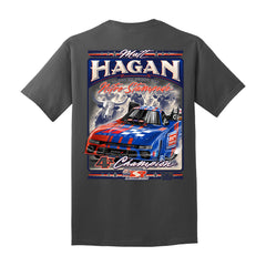 Matt Hagan Stampede Shirt - Coal Grey - Back View