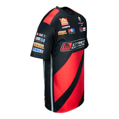 Matt Hagan Uniform Shirt in Red and Black - Angled Right Side View