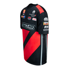 Matt Hagan Uniform Shirt in Red and Black - Angled Left Side View