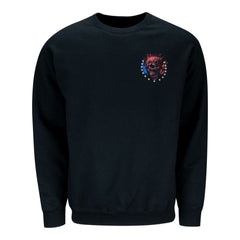 Tony Stewart Americana Smoke Skull Sweatshirt - Black - Front View