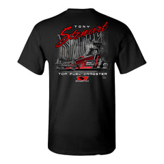 Tony Stewart Smoke T-shirt in Black - Back View