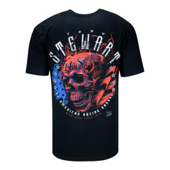 Tony Stewart Americana Smoke Skull Shirt - Black - Back View