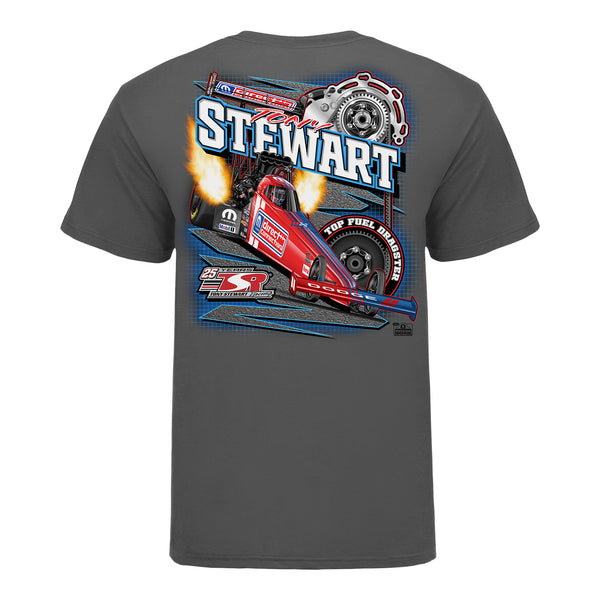 Tony Stewart Belt Driver Shirt - Charcoal - Back View