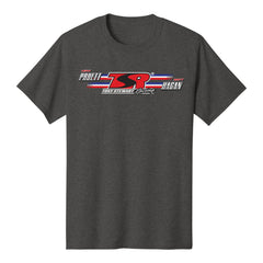2026 Pruett/Hagan TSR T-Shirt in Grey - Front View