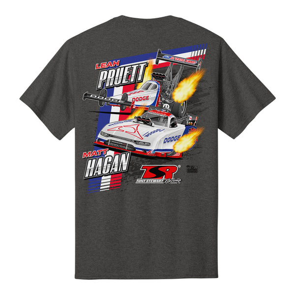 2026 Pruett/Hagan TSR T-Shirt in grey - Back View