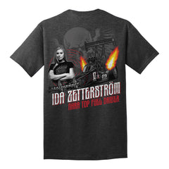 Ida Zetterström 2025 Top Fuel Shirt - Black Heather - Back View