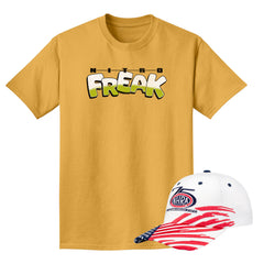 NHRA 75th Anniversary Bundle - Americana Flag Hat & Nitro Freak Tee - Front View