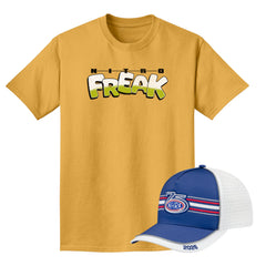 NHRA 75th Anniversary Bundle - 2026 Tour Hat & Nitro Freak Tee - Front View