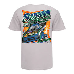 2026 NHRA Southern Nationals Event T-Shirt In Grey - Back View