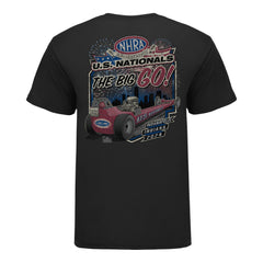 Retro U.S. Nationals Shirt in Black - Back View