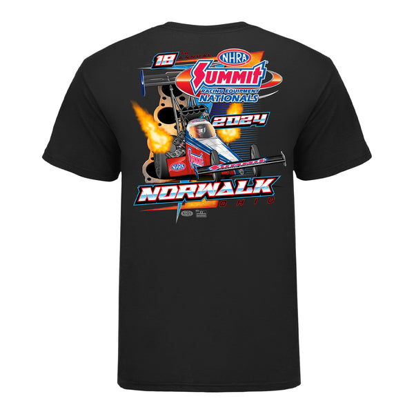 Summit Racing Equipment NHRA Nationals Event Shirt in Black - Back View