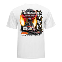 Super Grip NHRA Thunder Valley Nationals Event Shirt in White - Back View