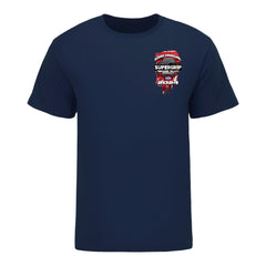 Super Grip NHRA Thunder Valley Nationals Event Shirt in Blue - Front View