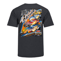 Circle K NHRA Four-Wide Nationals Event T-Shirt In Grey - Back View