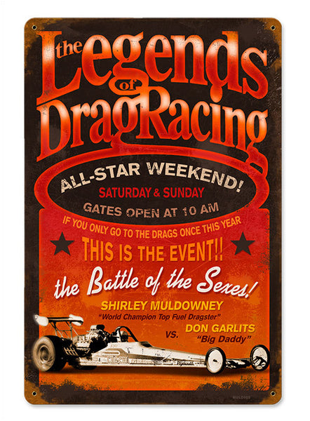 Legends Of Drag Racing Sign