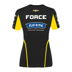 Brittany Force Women's Uniform Shirt In Black - Back View