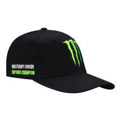 Brittany Force Monster Energy Flex-Fit Hat In Black & Green - Angled Right Side View