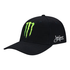 Brittany Force Monster Energy Flex-Fit Hat In Black & Green - Angled Left Side View