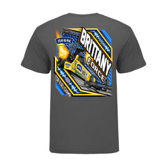 Brittany Force Flav-R-Pac T-Shirt In Grey - Back View