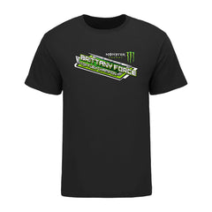 Brittany Force Top Fuel T-Shirt in Black - Front View
