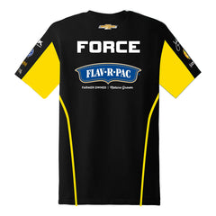 Brittany Force Men's Uniform Shirt In Black - Back View