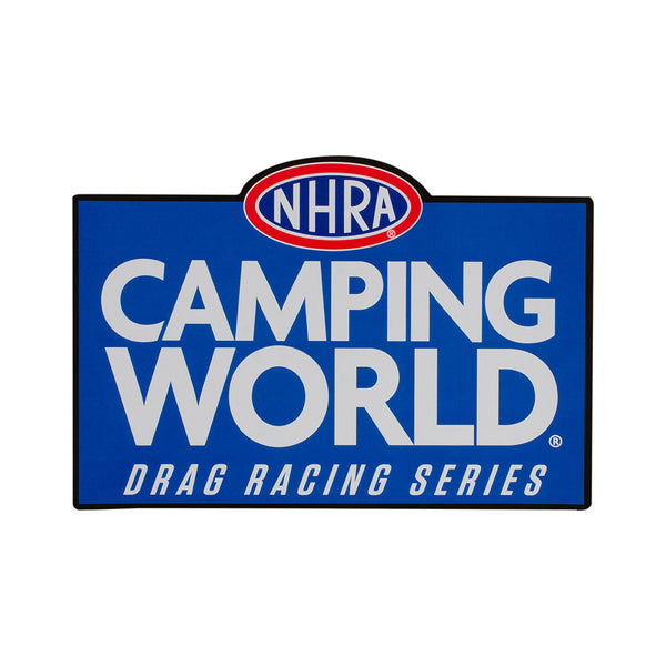 Camping World Jumbo Decal In Blue, White & Red - Front View