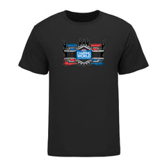 Camping World Four Car Series T-Shirt In Black - Front View
