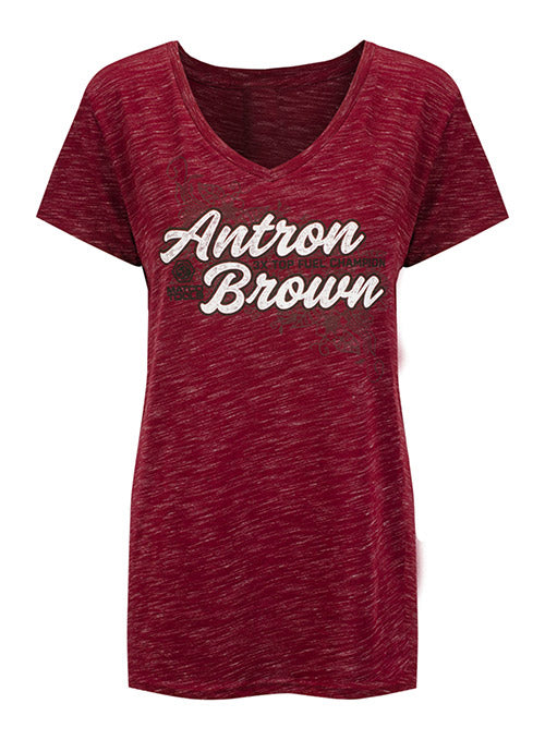 Antron Brown Ladies Cardinal T-Shirt | Women's T-Shirts | NitroMall