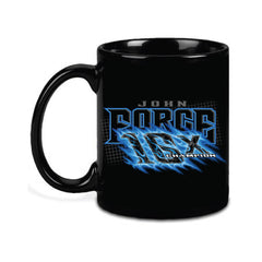 John Force Racing Ghost Mug In Black & Blue - Side View 2