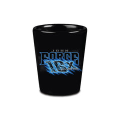 John Force Racing Ghost Shot Glass In Black & Blue - Side View 2