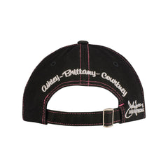 John Force Race Like a Girl Hat In Black And Pink - Back View