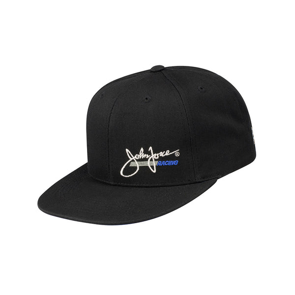 John Force Racing Snapback Hat In Black - Angled Left Side View
