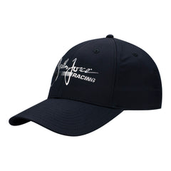 John Force Racing Chrome Logo Hat In Black & Chrome - Angled Left Side View