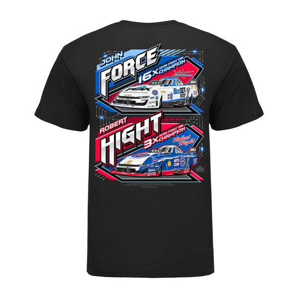 Force/Hight Funny Car T-Shirt in Black - Back View